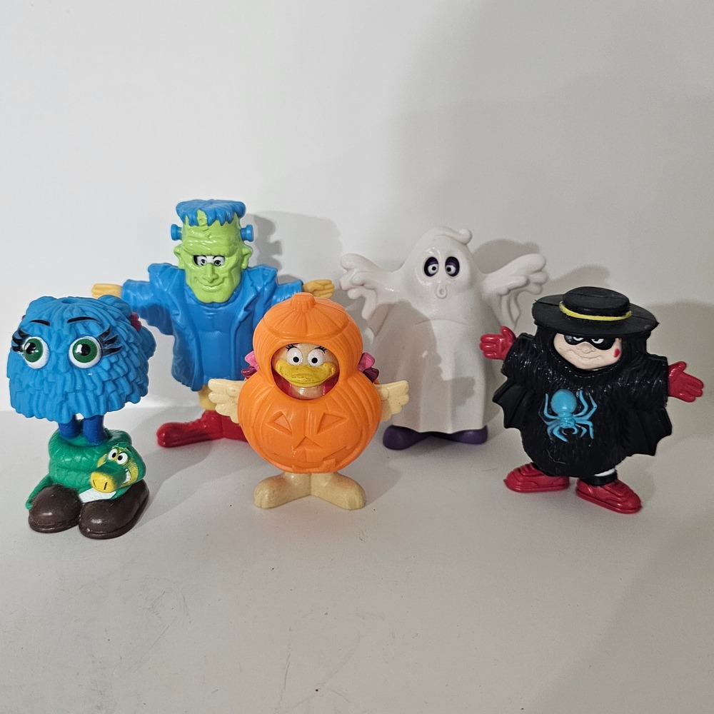 Vintage 1995 McDonalds Halloween McNugget Buddies Figures Set of 5 Costumes